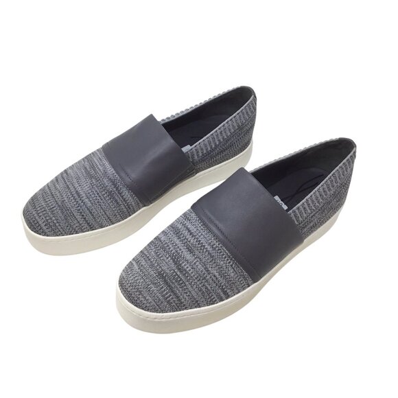 Vince Ward Gray NWOB Platform Slip On Loafers Sneakers 40 10 Knit Stretch - Picture 1 of 9